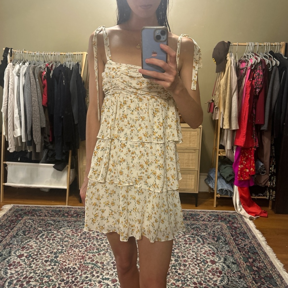 Reformation Avni Babydoll minidress